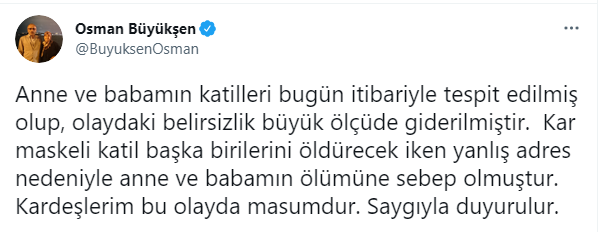 Büyükşen cinayetinde düğüm çözüldü: İtiraf ettiler